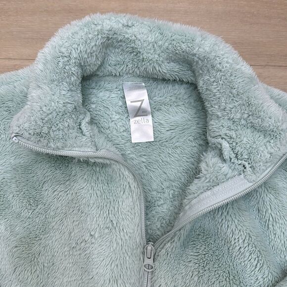 Z by ZELLA FUZZY MINT GREEN JACKET FOR GIRLS SIZE XL 14/16 - Picture 2 of 5